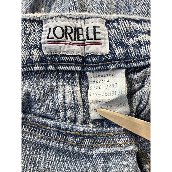 VTG Y2K Lorielle Jeans Womens 9/10 Stonewashed Studded Grunge Skater 90s Tapered - Picture 7 of 13